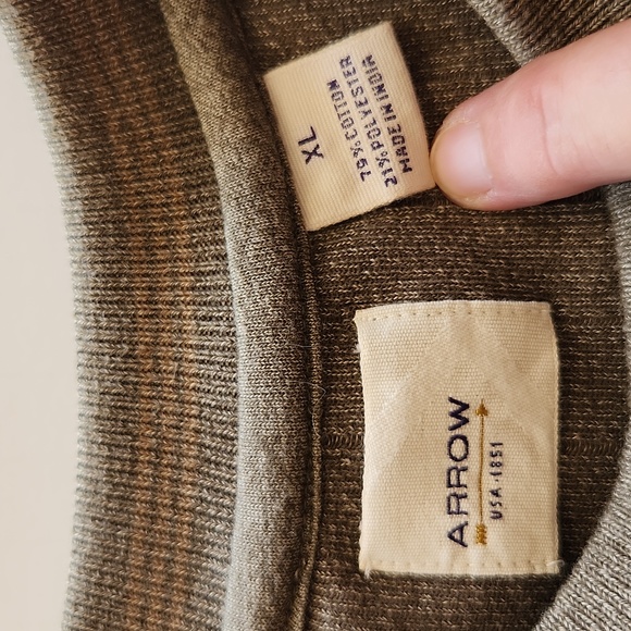 Arrow XL Men's Gray Sweater - Picture 3 of 6
